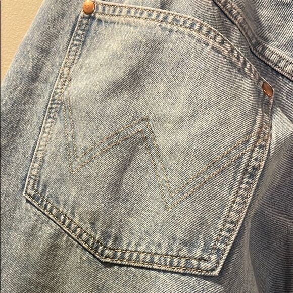 Wrangler Blue Flare Wide Leg Jeans - Picture 7 of 16